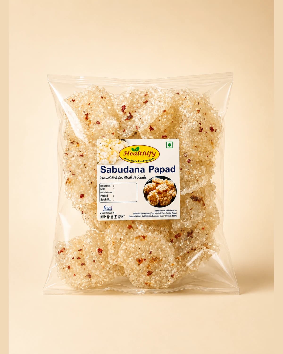 Sabudana Papad by Healthify